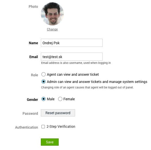 account_administrator Bespiele der Festlegung eines Konto-Administrator auf LiveAgent.