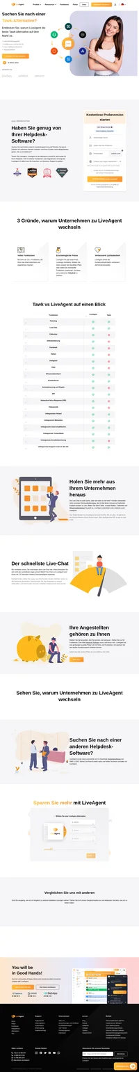 LiveAgent ist die ultimative Lösung für alle Kanäle für Ihren Helpdesk. Das Ticket-System von LiveAgent kümmert sich für Sie um alles.
