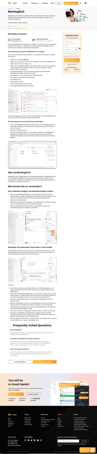 Kümmern Sie sich, mithilfe Ihrer Helpdesk-Software, um Ihren Zeitplan. Setzen Sie die Meetingbird-Integration von LiveAgent ein und planen Sie Termine ganz einfach von Ihrem Dashboard aus.