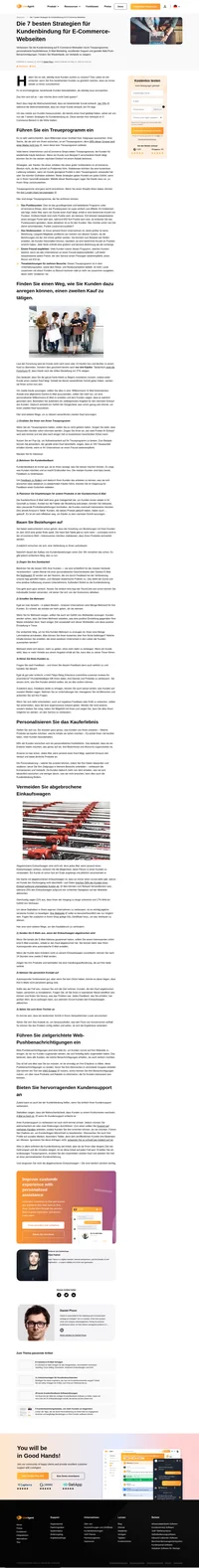 Bauen Sie Beziehungen mit Kunden auf, personalisieren Sie die Kauferfahrung, verhindern Sie abgebrochene Einkaufswagen und vieles mehr. Lesen Sie diesen Artikel und erfahren Sie, wie Sie die Kundenbindung erhöhen können.