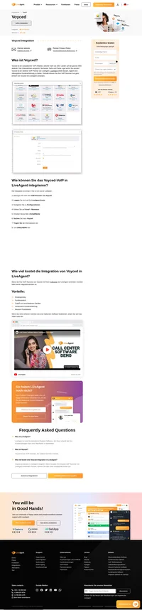 Voyced ist ein europäischer VoIP-Anbieter, welcher mehr als 165+ Länder auf der ganzen Welt abdeckt. Erfahren Sie mehr über die Voyced-Integration auf LiveAgent.