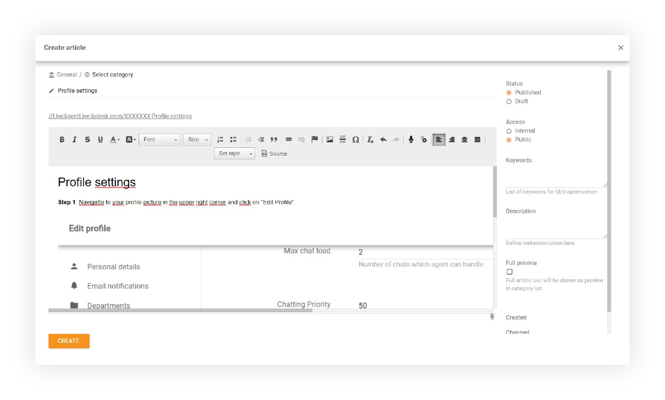 artikel-erstellen-wissensdatenbank-LiveAgent