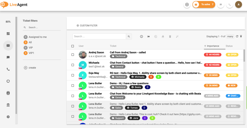 helpdesk-software-LiveAgent-Alle-tickets
