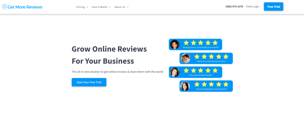 GetMoreReviews-Startseite