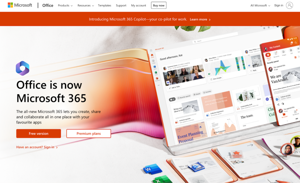 Microsoft 365-Startseite, E-Mail-Management-Software für Unternehmen