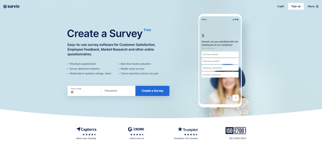 Survio-Startseite