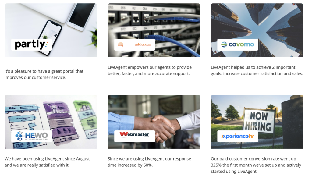 LiveAgent Fallstudien