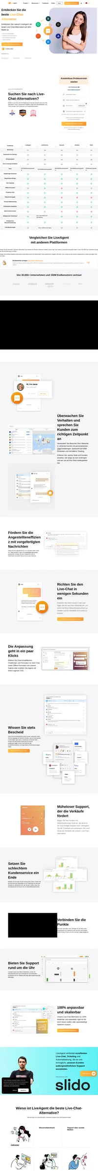 Die besten Live-Chat-Alternativen enthalten bestimmte Funktionssets, die Ihnen zum Erfolg verhelfen. Erfahren Sie jetzt mehr!