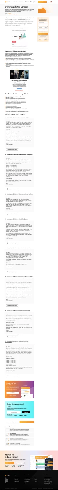 Sehen Sie sich unsere Erinnerungs-E-Mails und Betreffzeilen an, um hohe Konversionsraten und Klickraten zu garantieren. Kopieren Sie sie kostenlos und fügen Sie sie ein, um sofortige Verbesserungen zu sehen.
