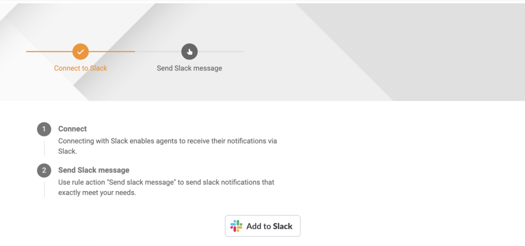 Slack-Kanal in dem Konfigurationsbereich von LiveAgent