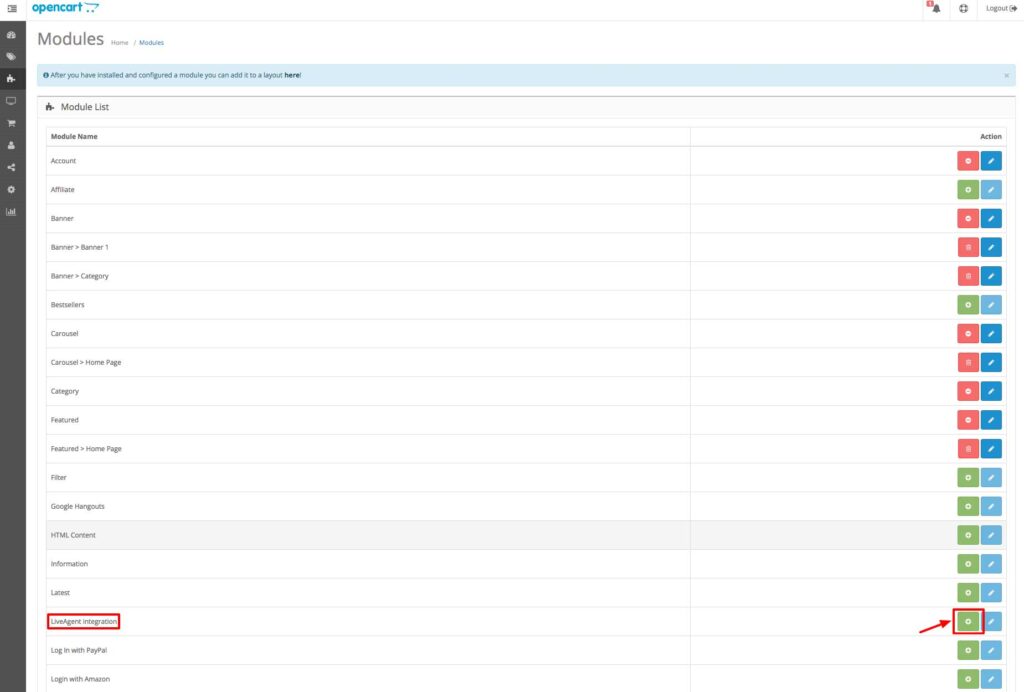 opencart_liveagent opencart LiveAgent integration