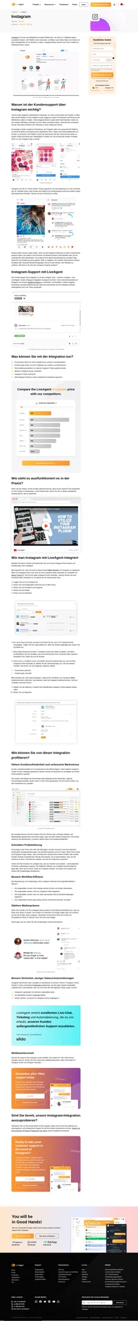 Antworten Sie mit unserer fantastischen Integration auf Instagram-Kommentare und -Beiträge. Verbessern Sie noch heute die Kundenzufriedenheit und Ihren Service!