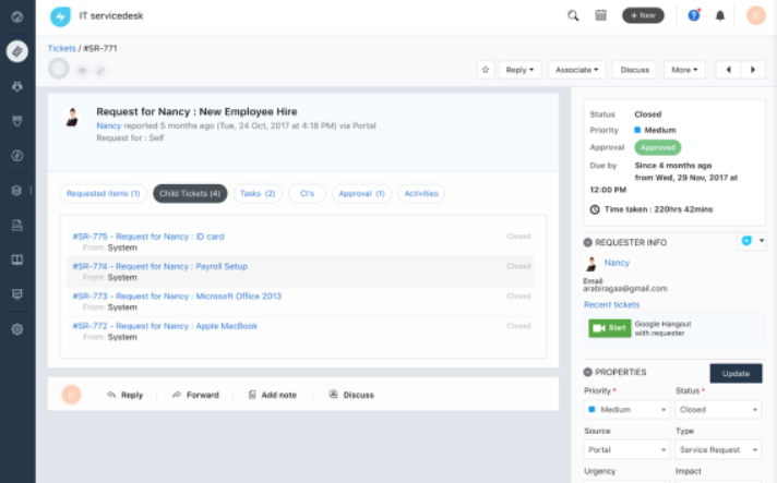 Ticketingsystem-Software von Freshservice