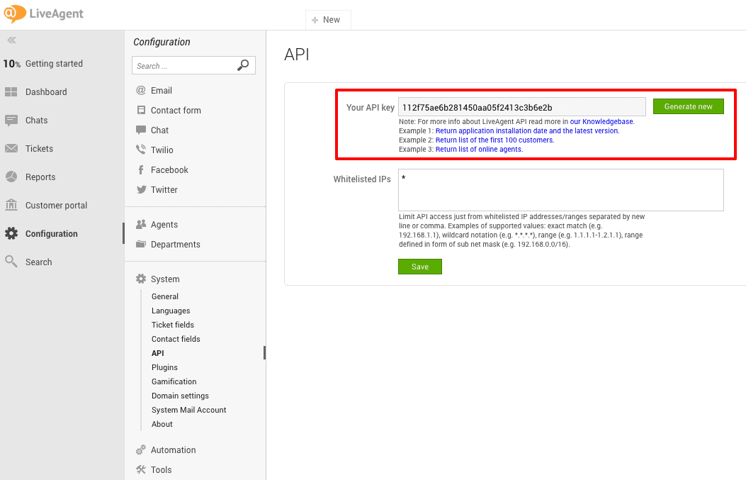 uKit-LiveAgent-Integration Schritt 3