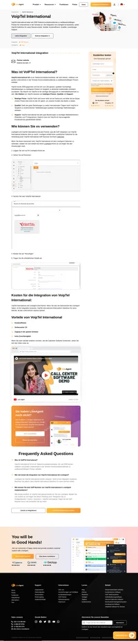 Sie können Ihr LiveAgent Callcenter jetzt bequem mit VoipTel International verbinden, ohne eine zusätzliche Gebühr zu zahlen. Sehen Sie hier, wie.