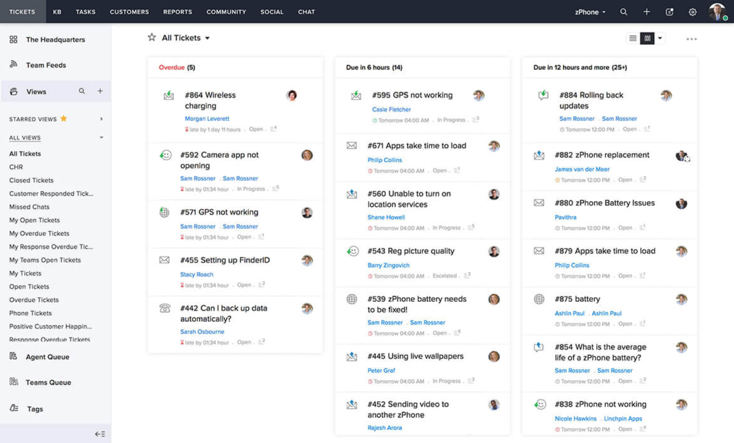 Ticketingsystem von Zoho Desk