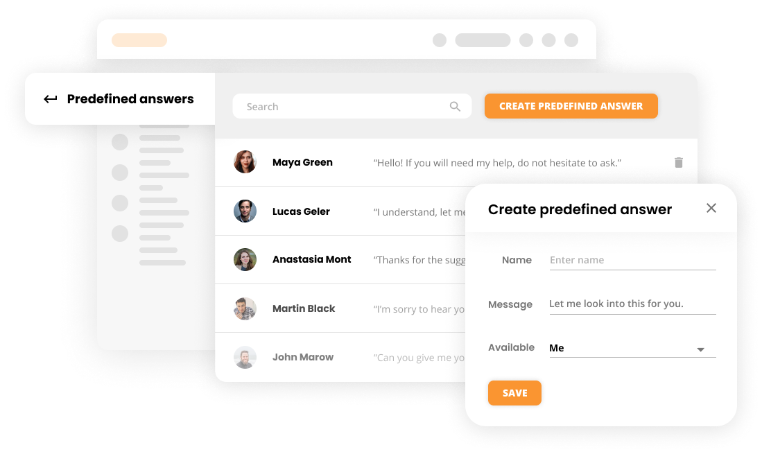Vordefinierten Antworten in der Kundenzufriedenheits-Software - LiveAgent