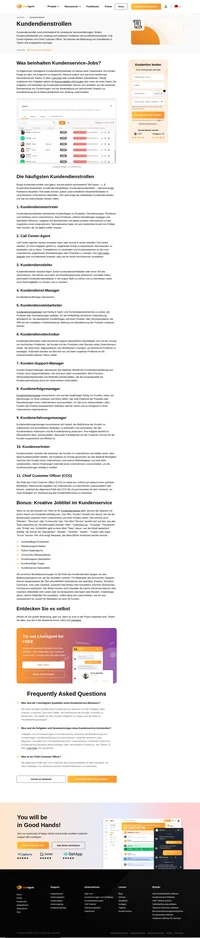 Im folgenden Artikel werden die häufigsten Kundendienstrollen sowie einige Faktoren aufgeführt, die bei der Auswahl der richtigen Namen für Jobs zu berücksichtigen sind.