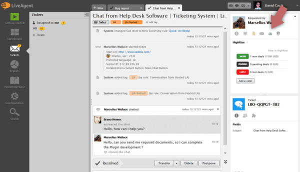Highrise-LiveAgent-Integration1 Highrise-LiveAgent-Integration