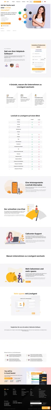 Wünschen Sie bessere Unterstützung bei Anrufen? Probieren Sie LiveAgent aus, das viel mehr kann als nur Anrufe. Informieren Sie sich über die Vorteile und Hauptfunktionen von LiveAgent Help Desk.