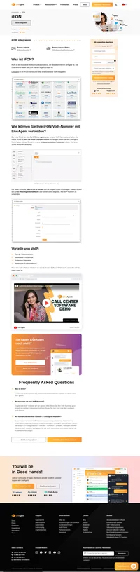 iFON ist ein innovativer Telekommunikationsdienst, der überall im Internet verfügbar ist. Erfahren Sie mehr über die iFON-Integration auf LiveAgent.