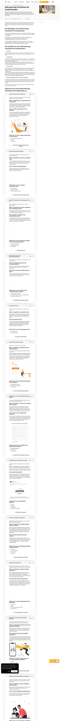 Suchen Sie nach dem besten Kandidaten für den Job? Die folgende Checkliste für das Einstellen eines Kundenberaters wird Ihnen helfen, jemanden zu finden, der exzellente Unterstützung anbietet.