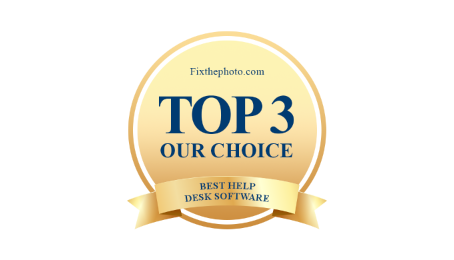 goldenes abzeichen für die beste helpdesk-software