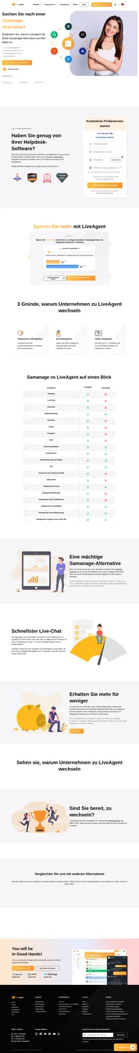 LiveAgent bietet ein Ticketing-System, Integration mit mehreren Kanälen und über 175 Funktionen. Erhöhen Sie die Kundenzufriedenheit und verbessern Sie die Konversionsraten.