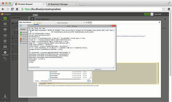 Prestashop-LiveAgent-Integration