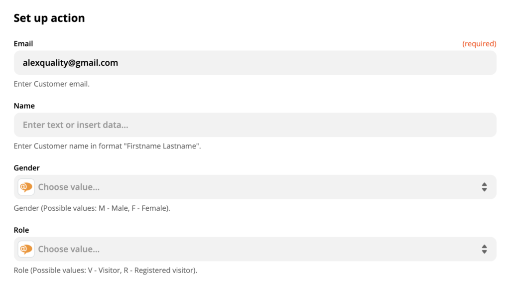 LiveAgent-Aktion auf Zapier einrichten