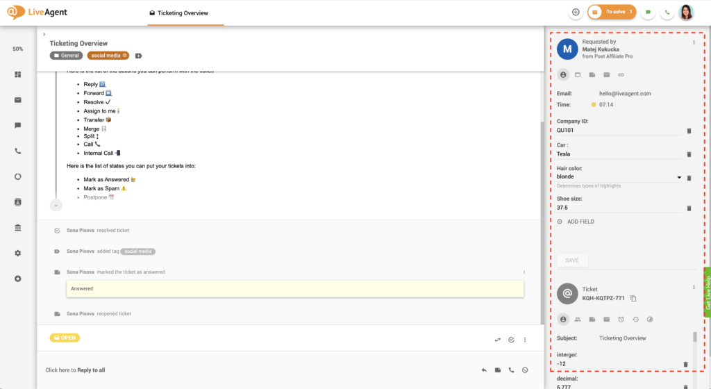 KBM-Beispiel auf LiveAgent