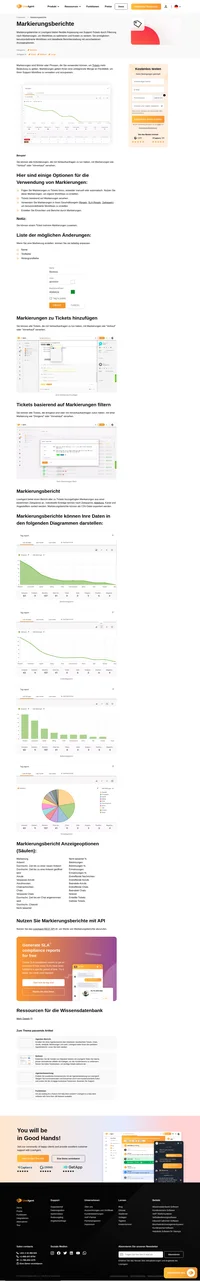 Verwenden Sie Markierungen, um Ihren Tickets mehr Kontext und Informationen hinzuzufügen. Seien Sie flexibel und kreativ, so viel Sie möchten, um Ihre Organisationsstruktur für Tickets zu verbessern.