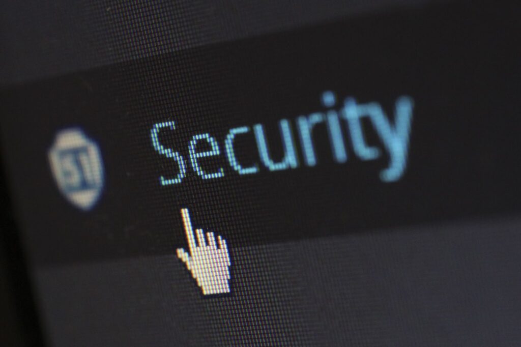 Cursor, der auf Sicherheit zeigt
