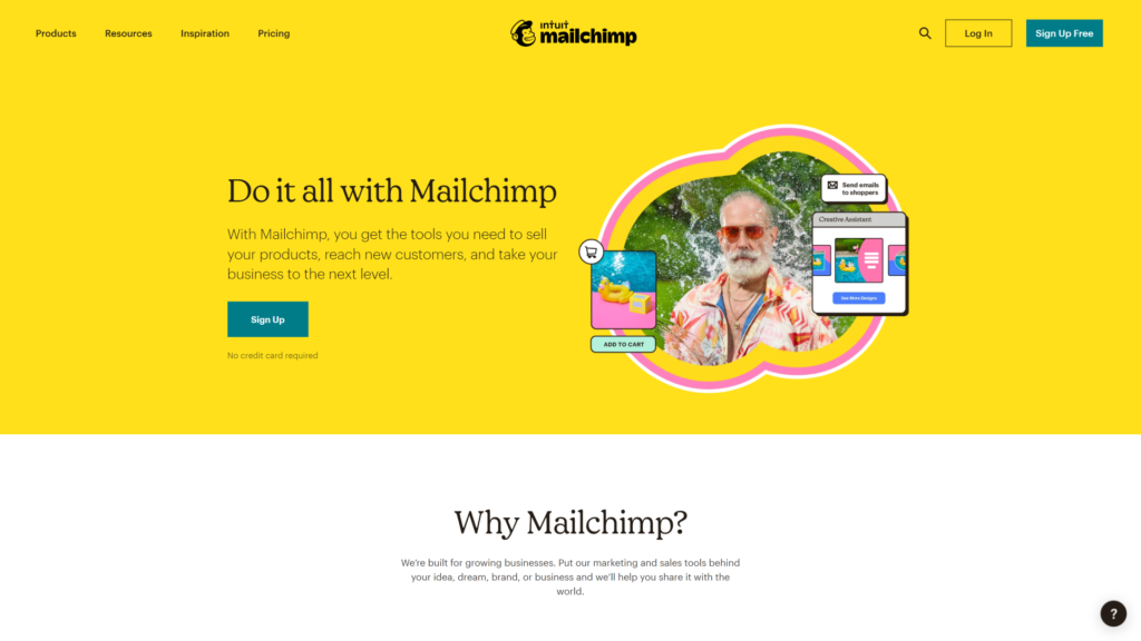 Mailchimp Landing Page