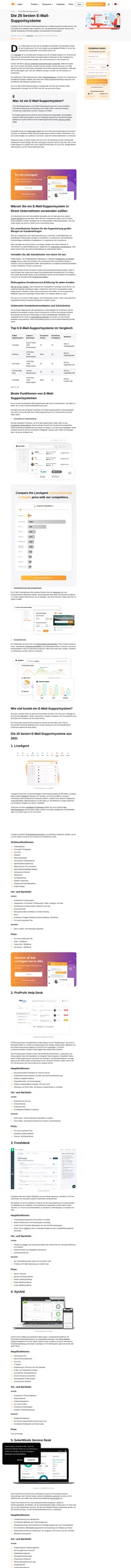 E-Mail ist einer der beliebtesten Kommunikationskanäle. Wählen Sie das beste E-Mail-Supportsystem und kümmern Sie sich effektiv um den gesamten E-Mail-Traffic.