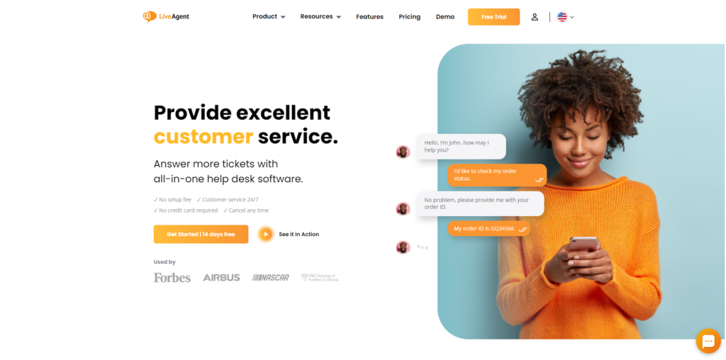 LiveAgent-Startseite