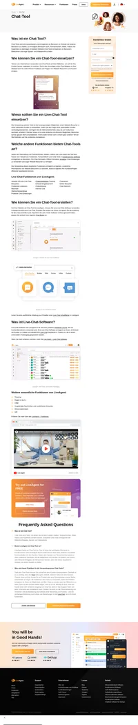 Der schnellste Weg, Ihren Kunden Support zu liefern, ist es, mit ihnen über Live-Chat zu sprechen. Mit dem Live-Chat-Tool können Sie Kundenservice in Echtzeit anbieten.