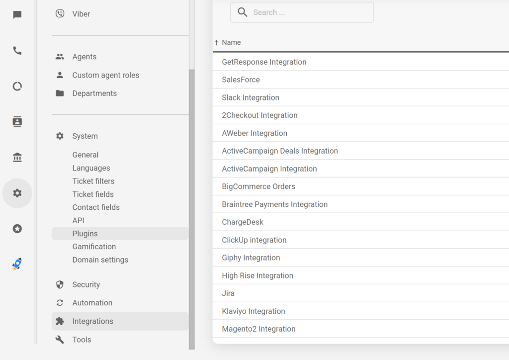 Verbesserung der Integrationseinstellungen