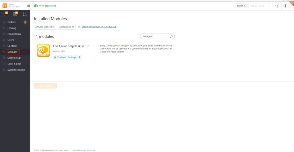X-Cart-LiveAgent-Integration