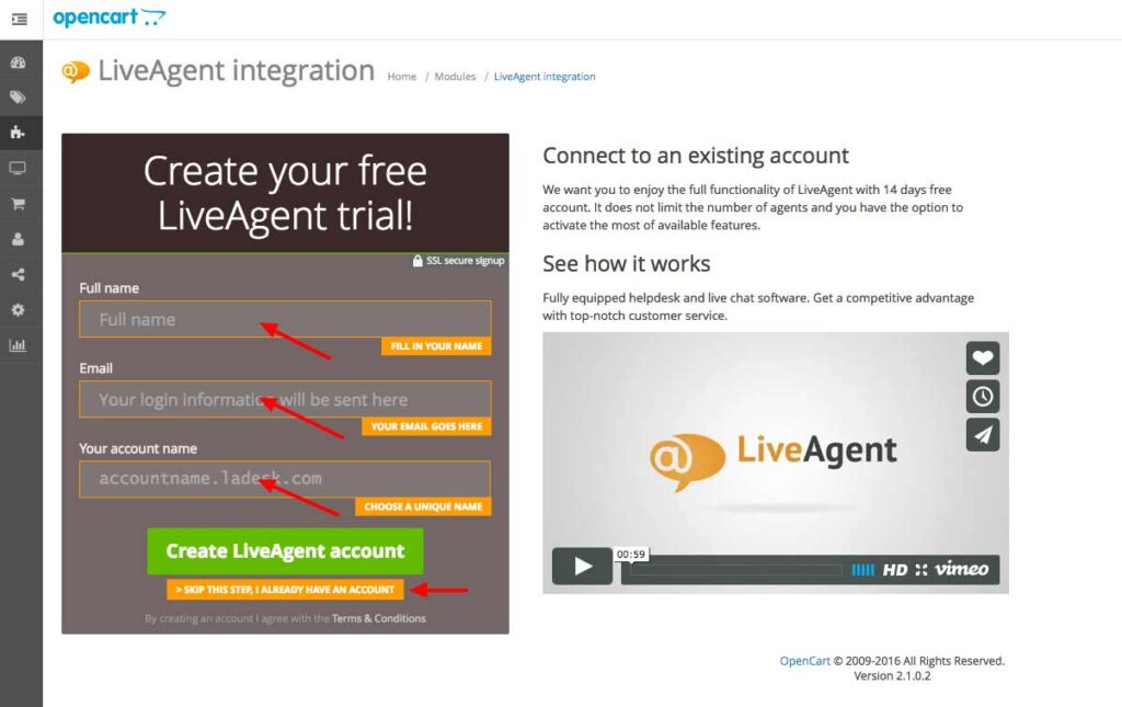 opencart_liveagent-integration5 opencart LiveAgent integration