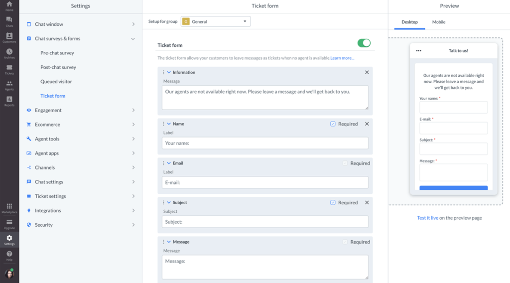 LiveAgent-Omnichannel-Übersicht