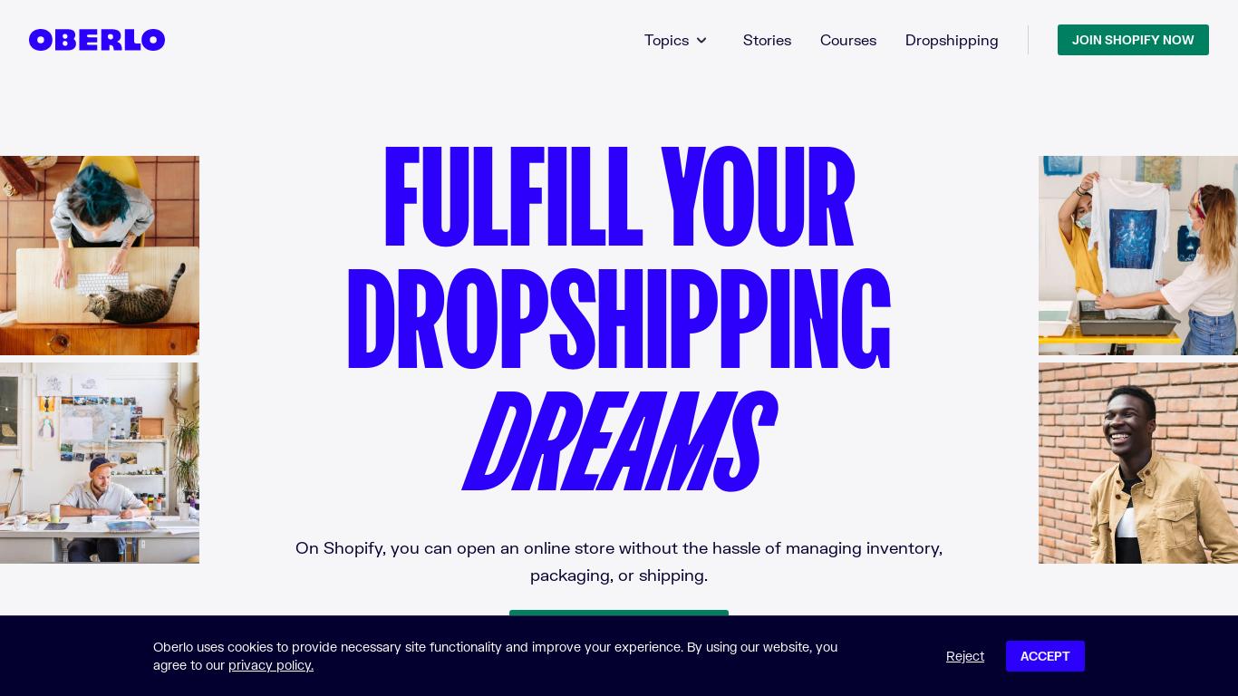 The given text includes various articles related to dropshipping, achieving financial freedom, motivation, and starting a business. It mentions a guide for Shopify dropshipping, a 10-step formula for attaining financial freedom, and information about dropshipping and its basics. It also includes a list of motivational podcasts and inspirational business quotes. Additionally, there is a discussion about remote work in the context of the COVID-19 pandemic. The text concludes with references to Oberlo Live, a platform for dropshipping-related discussions, and inspiring stories from successful entrepreneurs.
