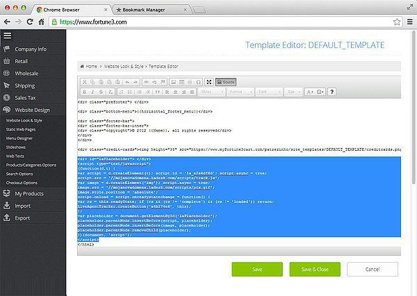 fortune3-LiveAgent-Integration