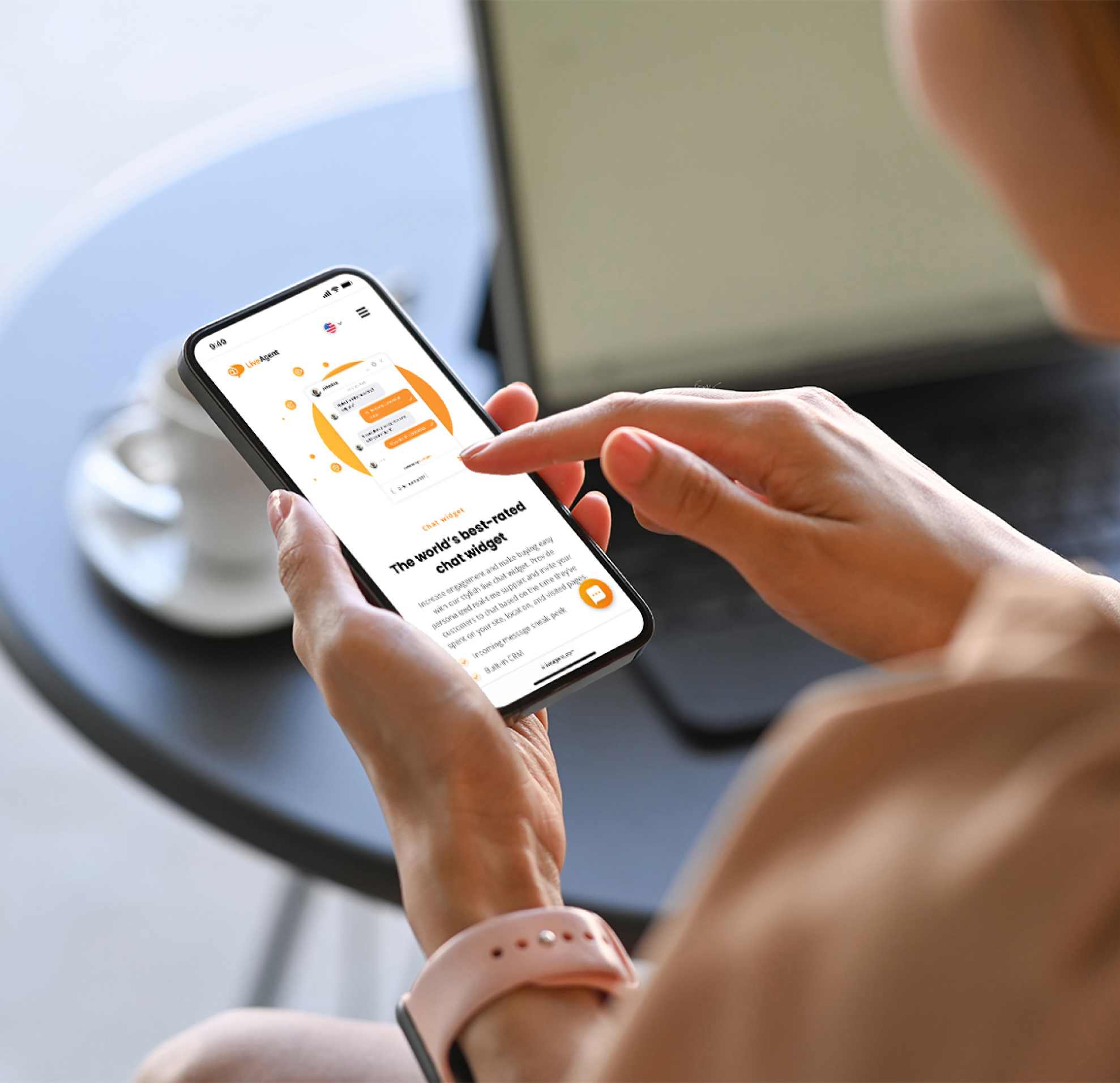 Vorteile von Live-Chat auf dem Telefonbildschirm
