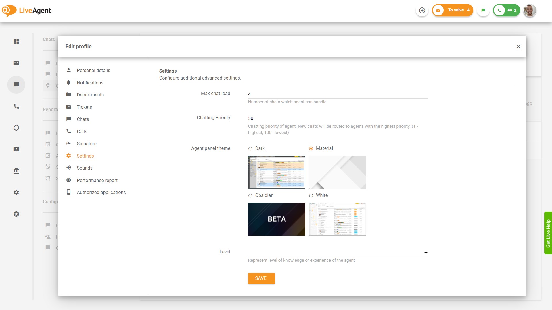 Agent-settings-LiveAgent