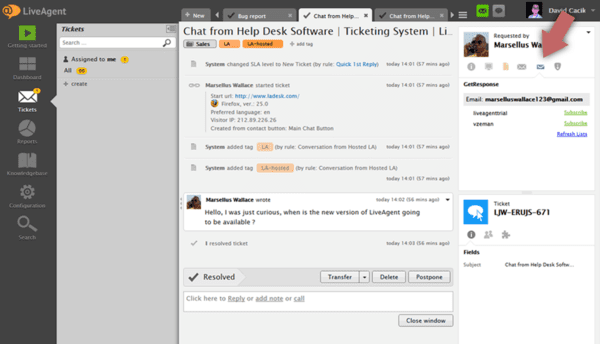GetResponse-LiveAgent-Integration