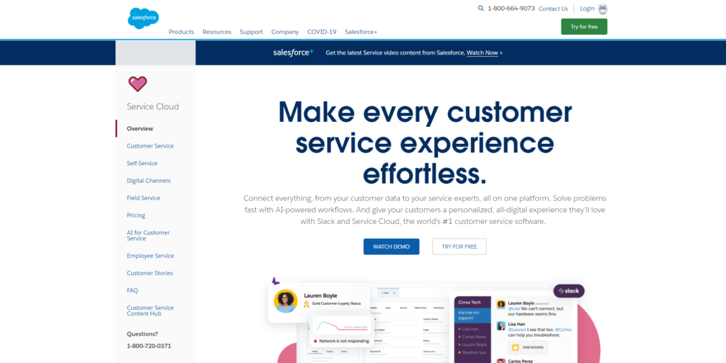 Salesforce-Startseite