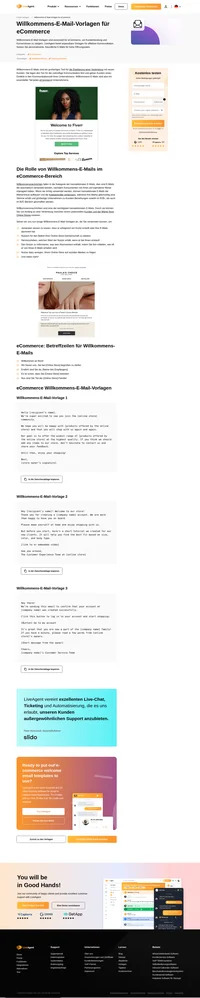 Erfahren Sie, wie Sie Ihre neuen Kunden mit Selbstbewusstsein willkommen heißen können. Nutzen Sie unsere vollständig anpassbaren eCommerce-Willkommens-E-Mail-Vorlagen.