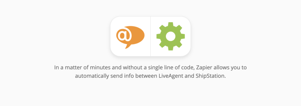 LiveAgent- und ShipStation-Integrationsseite auf Zapier