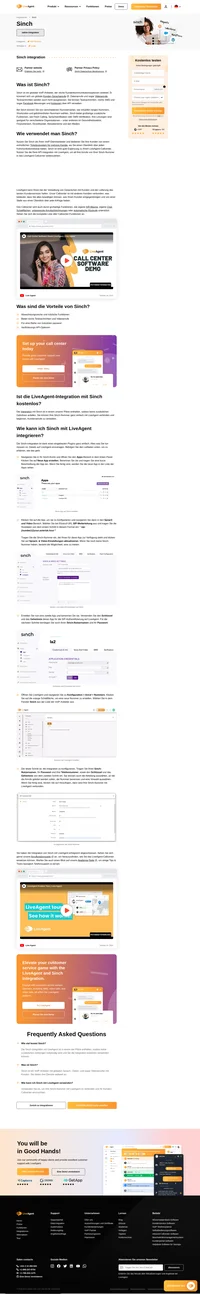 Die Integration des Sinch-VoIPs mit Ihren LiveAgent-Callcenter kann in wenigen Minuten erledigt werden. Erfahren Sie in diesem Artikel wie.